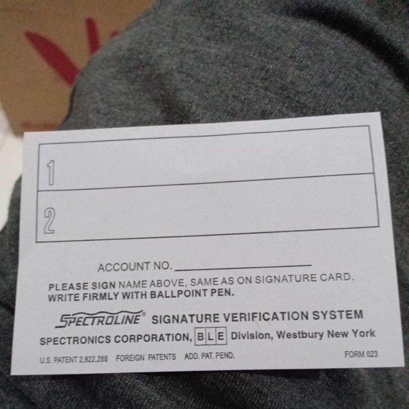 

Kertas Spectroline Tanda Tangan + Overlay Isolasi (1set)