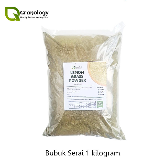 

Serai Bubuk / Lemongrass Powder (1 kilogram) by Granology