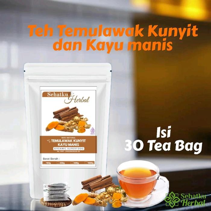 

Teh Temulawak kunyit dan Kayu Manis isi 30 tea bag Minuman