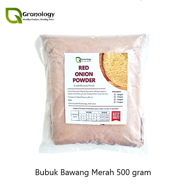

Bawang Merah Bubuk / Pure Shallot Powder / Red Onion Powder (500 gram) by Granology