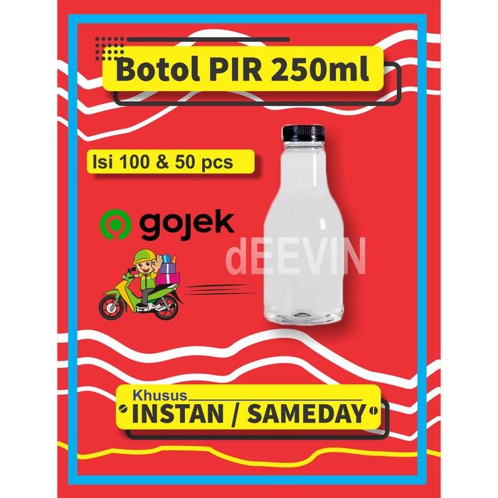 Botol PIR 250ml [KHUSUS I/] / Botol Plastik 250ml / Botol Plastik PIR 250ml