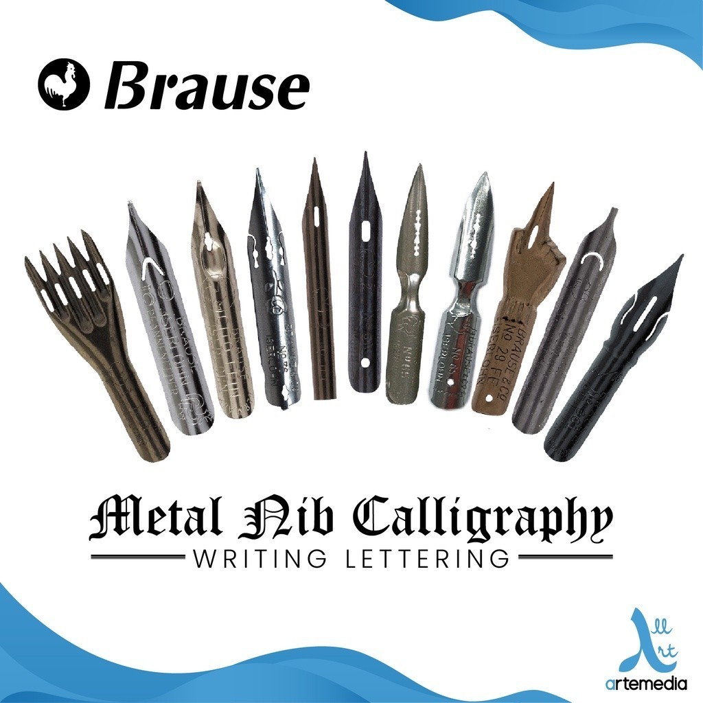 

Brause Metal Nib Calligraphy Writing Lettering Mata Pena Kaligrafi WE!!!