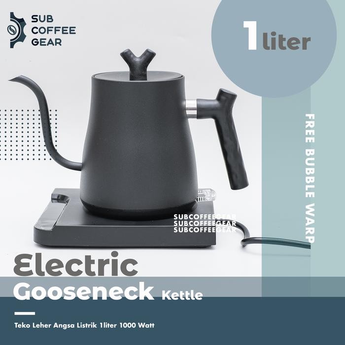 Teko Leher Angsa Listrik Electric Gooseneck Kettle Teko Elektrik Ketel