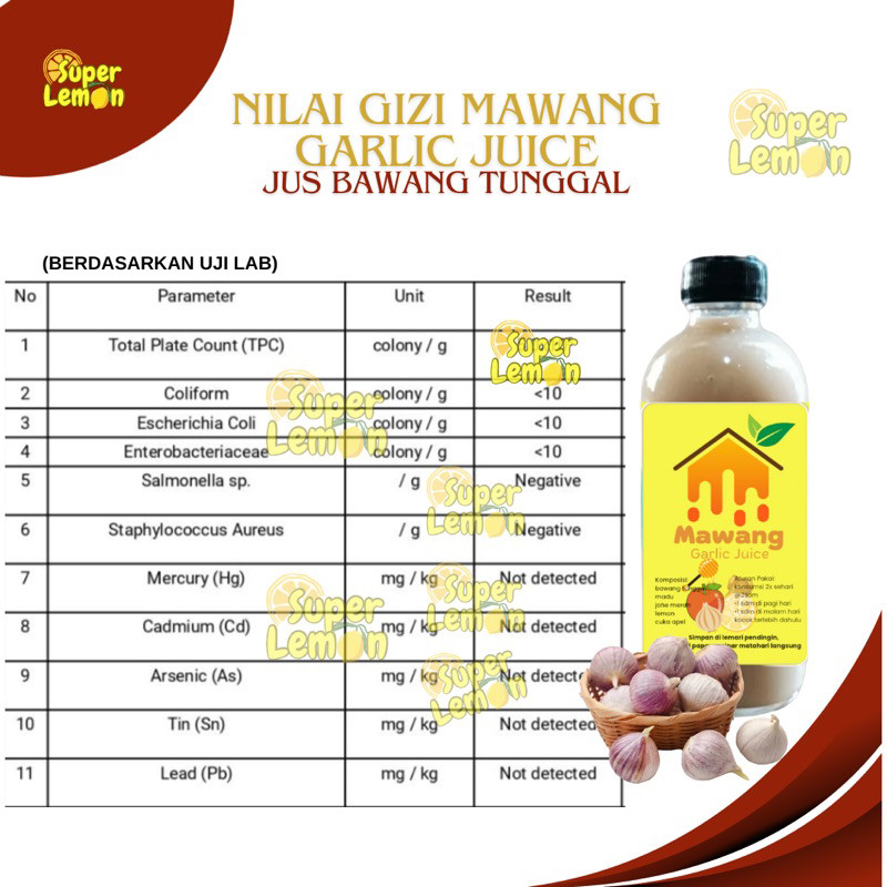 

WHYN!! 500ml Jus Bawang Putih Tunggal Fresh Dengan Lemon Madu Jahe Merah Cuka Apel Jus Diet Sehat