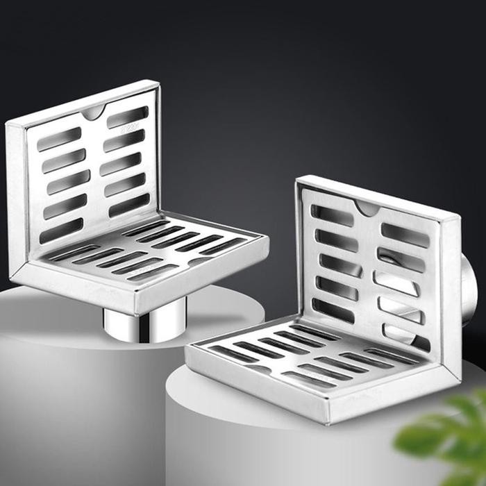3.5Inch Saringan Got Sus 304 Siku Floor Drain Saringan Dinding Sudut Floor Drain Wall Corner