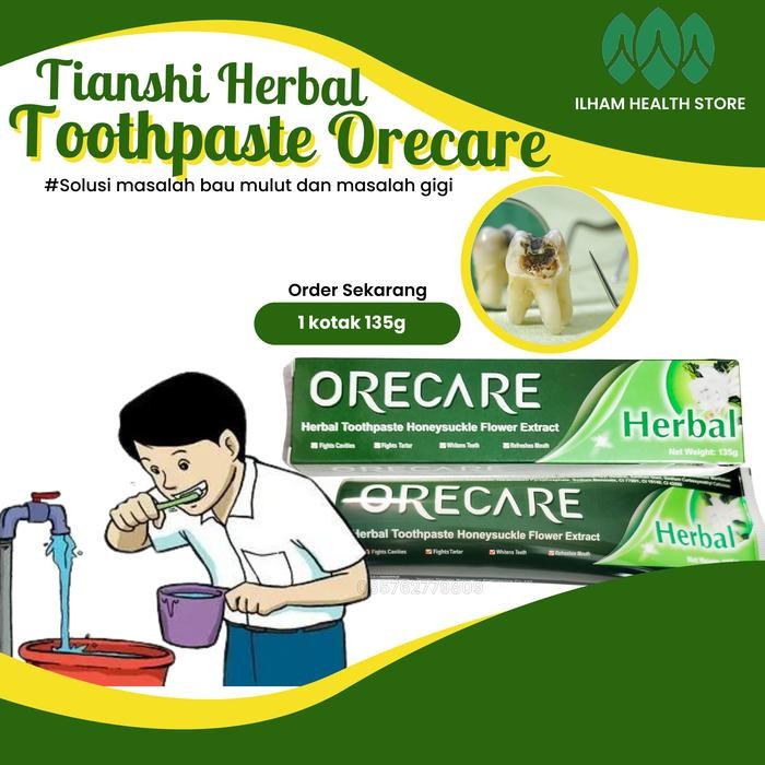 Paket Pasta Gigi Tiens / Tiens Herbal Toothpaste / Orecare Odol Tiens -Gratisongkir
