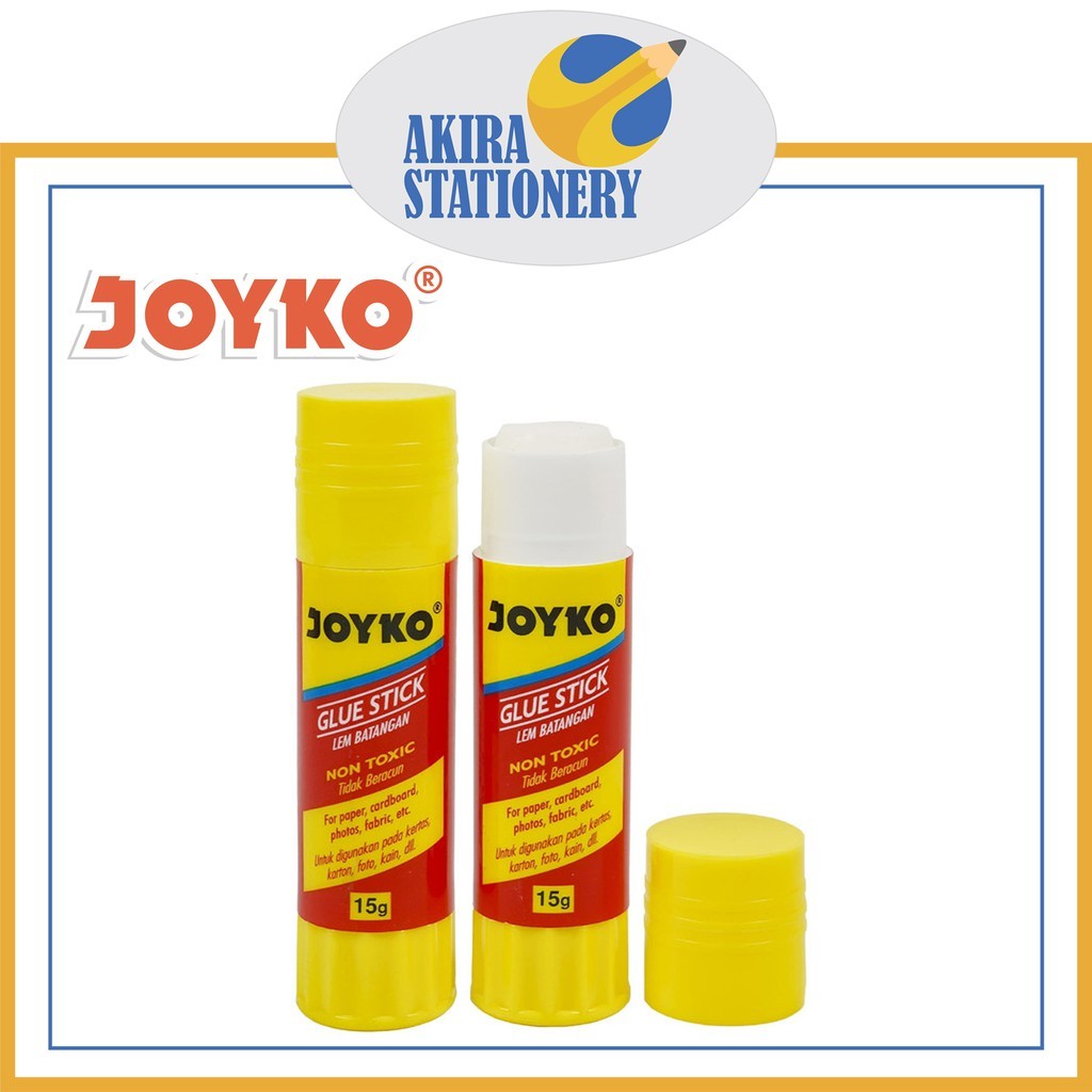 

Lem Stik JOYKO GS 15 Besar 15 gram / Glue Stick GS-15 Lusin / Lem Kertas Putih 15 Gr Box ( 12 PCS )