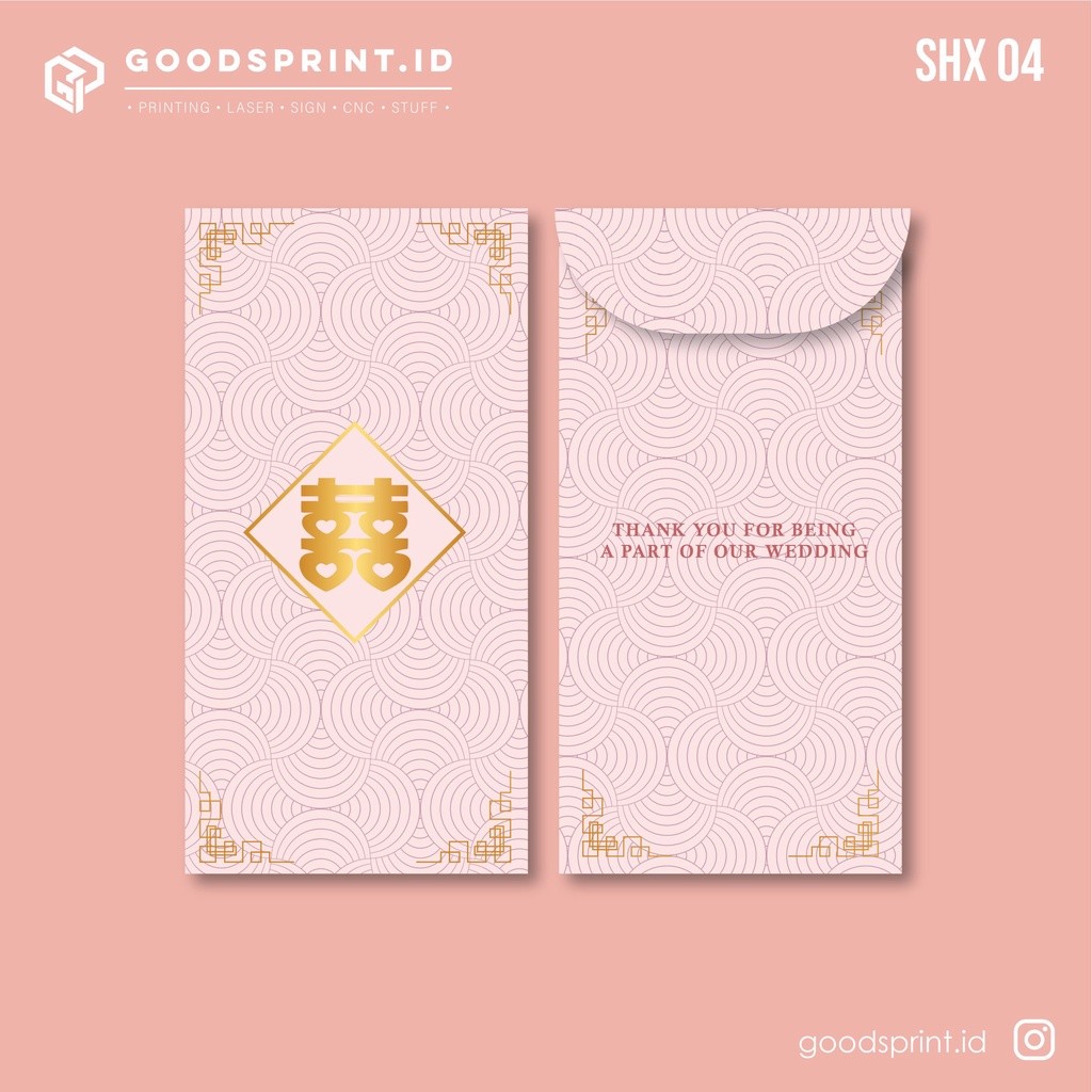 

Angpao Sangjit Amplop Lamaran Angpao Wedding Amplop Kondangan Angpao Sangjit Shuang Xi WE!!