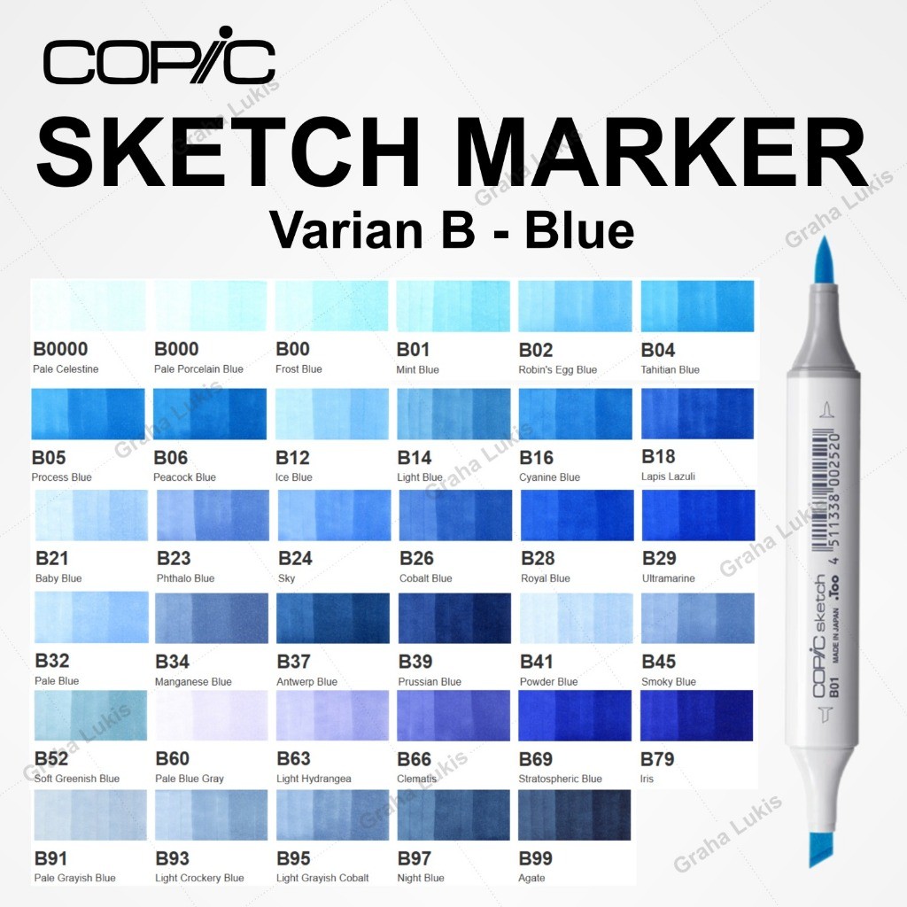 

COPIC SKETCH MARKER VARIAN B - BLUE WE!!!