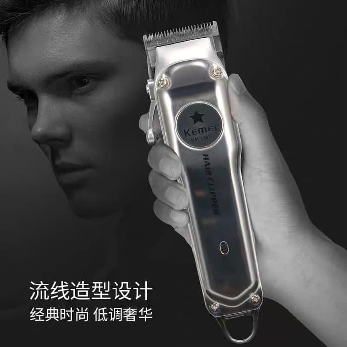 Kemei 1997 Alat Cukur Listrik Kemei 1997 Bisa Cas Body Metal Km-1997 Professional Clipper Mesin