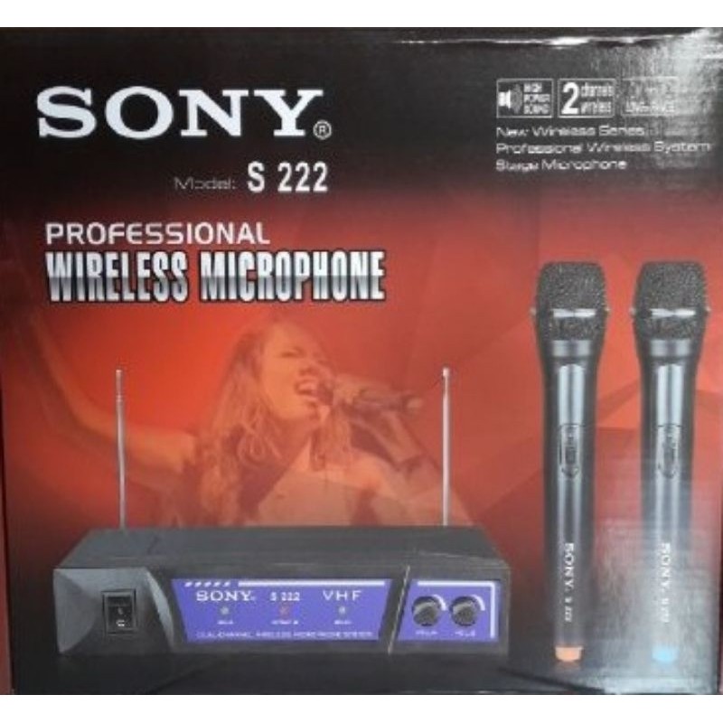 Mic Wireless UHF Sony Aiwa Shure Mic Handheld