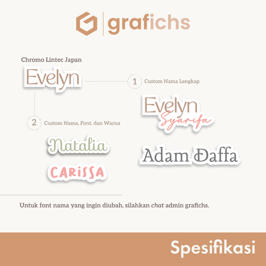 

[33-60 Pcs] Stiker Nama Alat Tulis Sekolah GISS71-80 by Grafichs