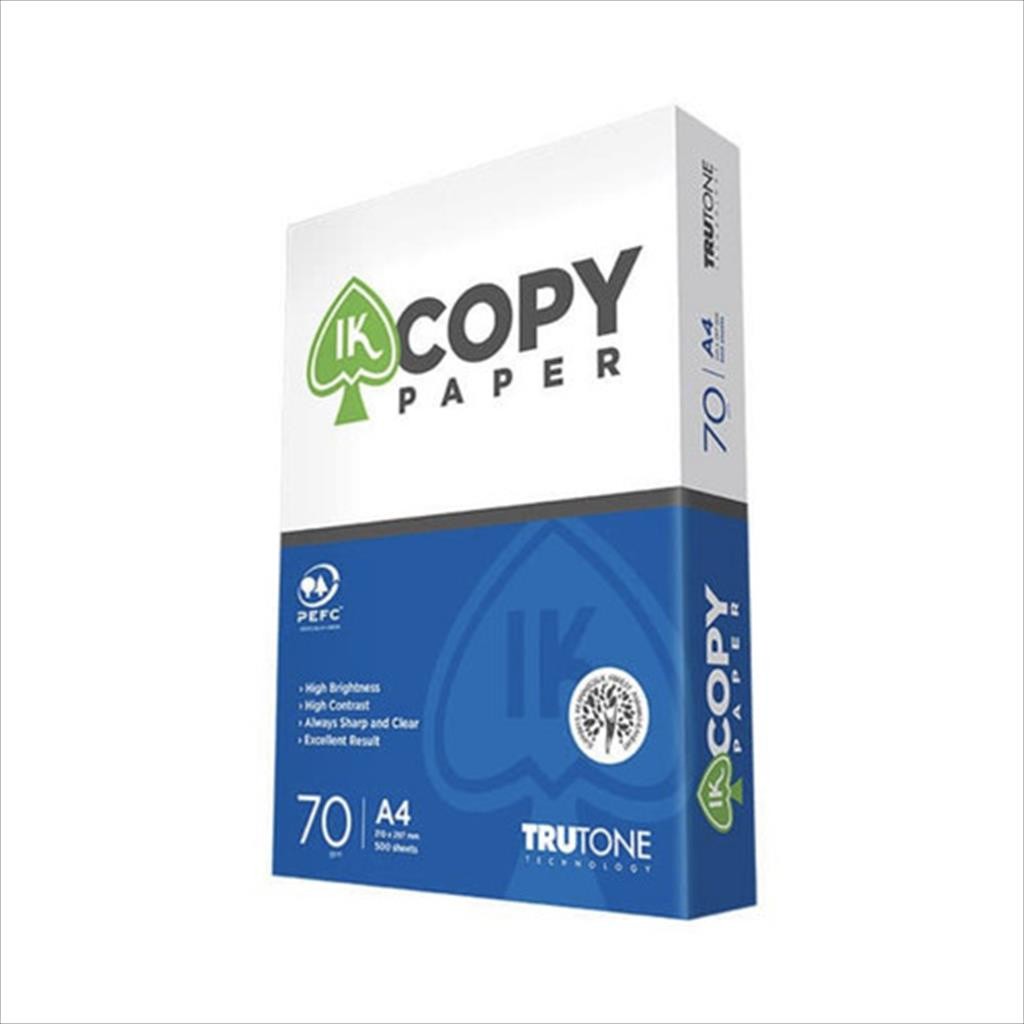 

Kertas HVS A4 Ik Copy 70 Gsm / 1 Rim Kertas Print Fotocopy