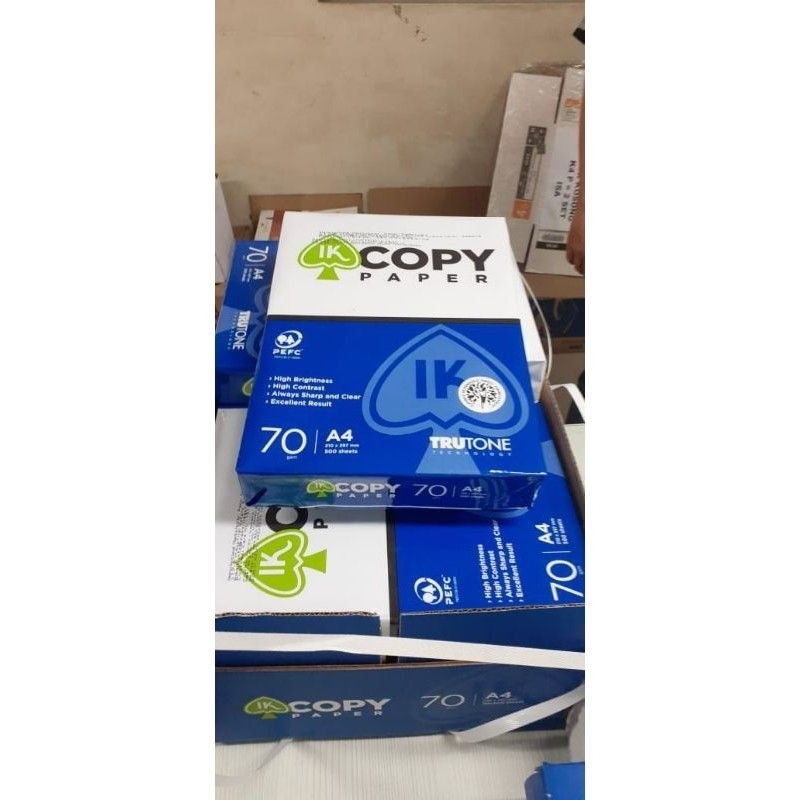

Kertas A4 70 Gram IK Copy Paper 1 Kg (200 Lembar)