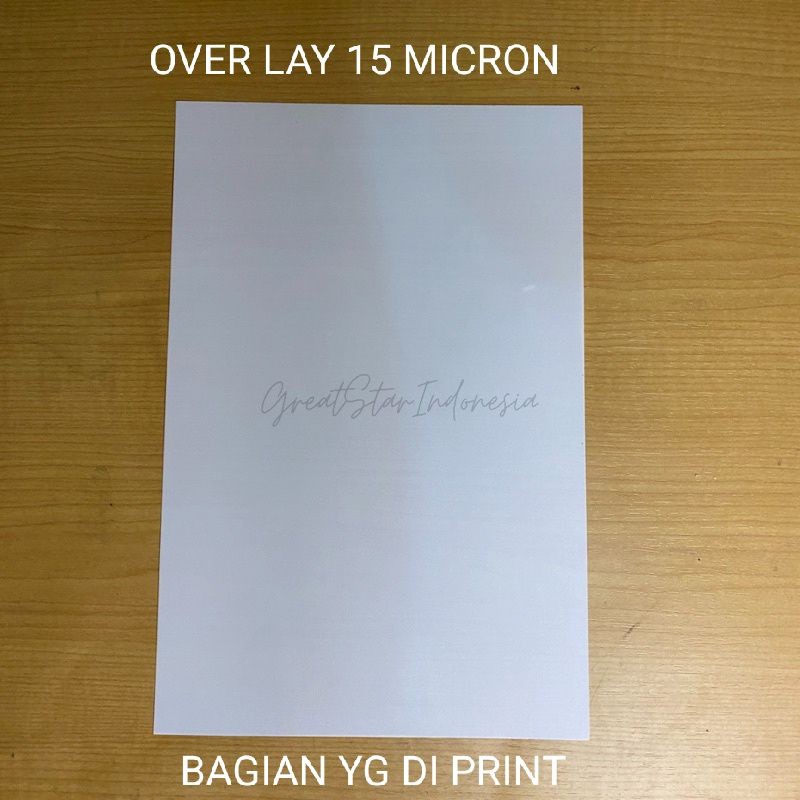 

INLAY (PENEBAL)48 mic & OVERLAY(BAG YG DI PRINT)15MIC 10 LBR/PAK