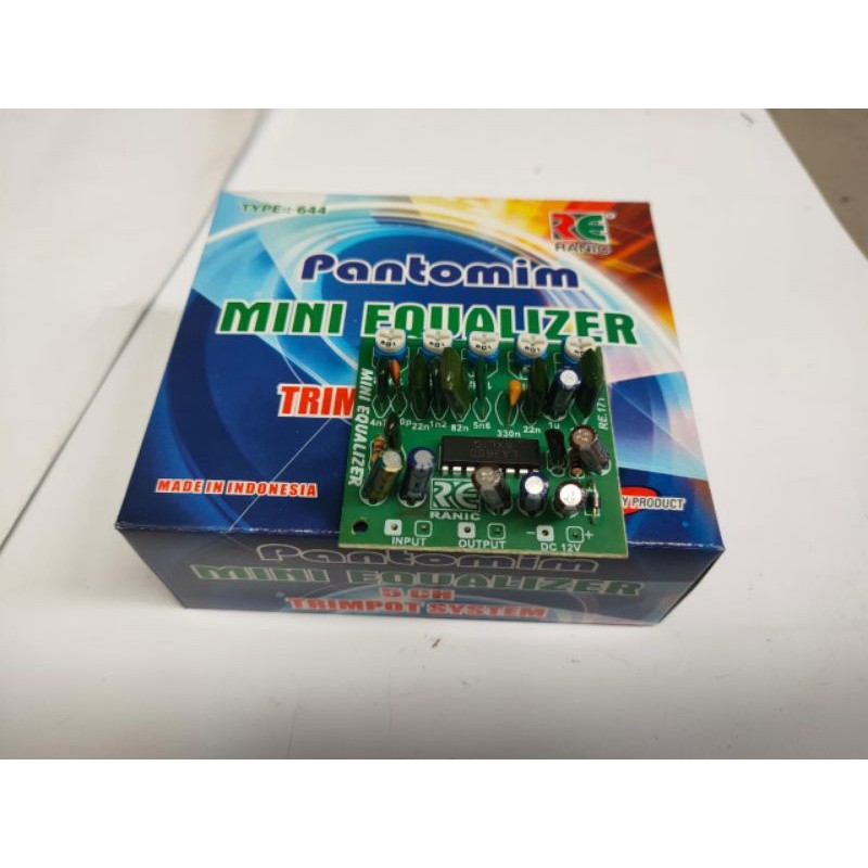 Kit mini equalizer 5 channel mono trimpot pantonim