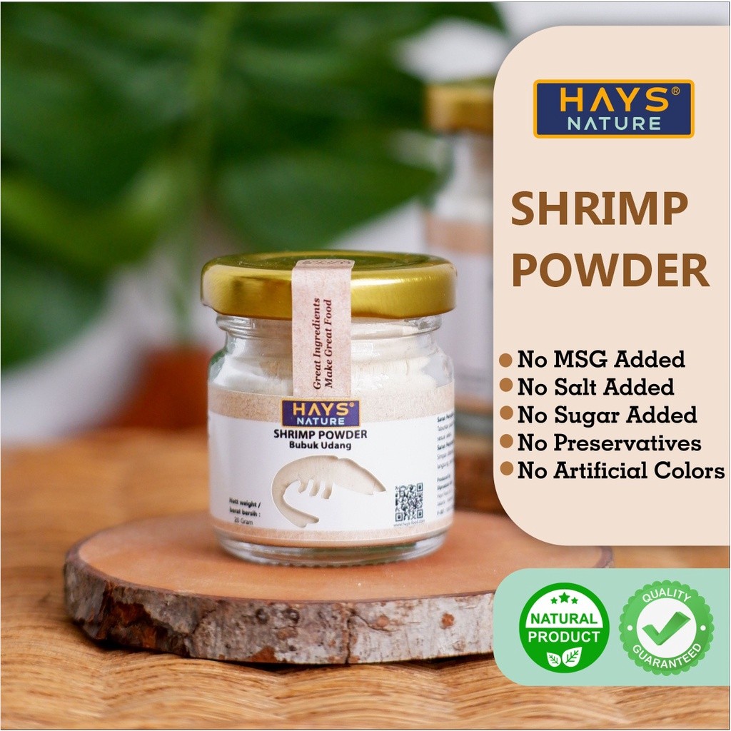 

Bubuk Udang 20 Gram / Bubuk Udang Mpasi Shrimp powder / Bubuk Ebi Anti GTM HAYS