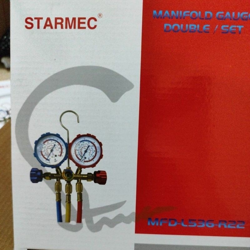 MANIFOLD DOUBLE GAGANG BESI AC