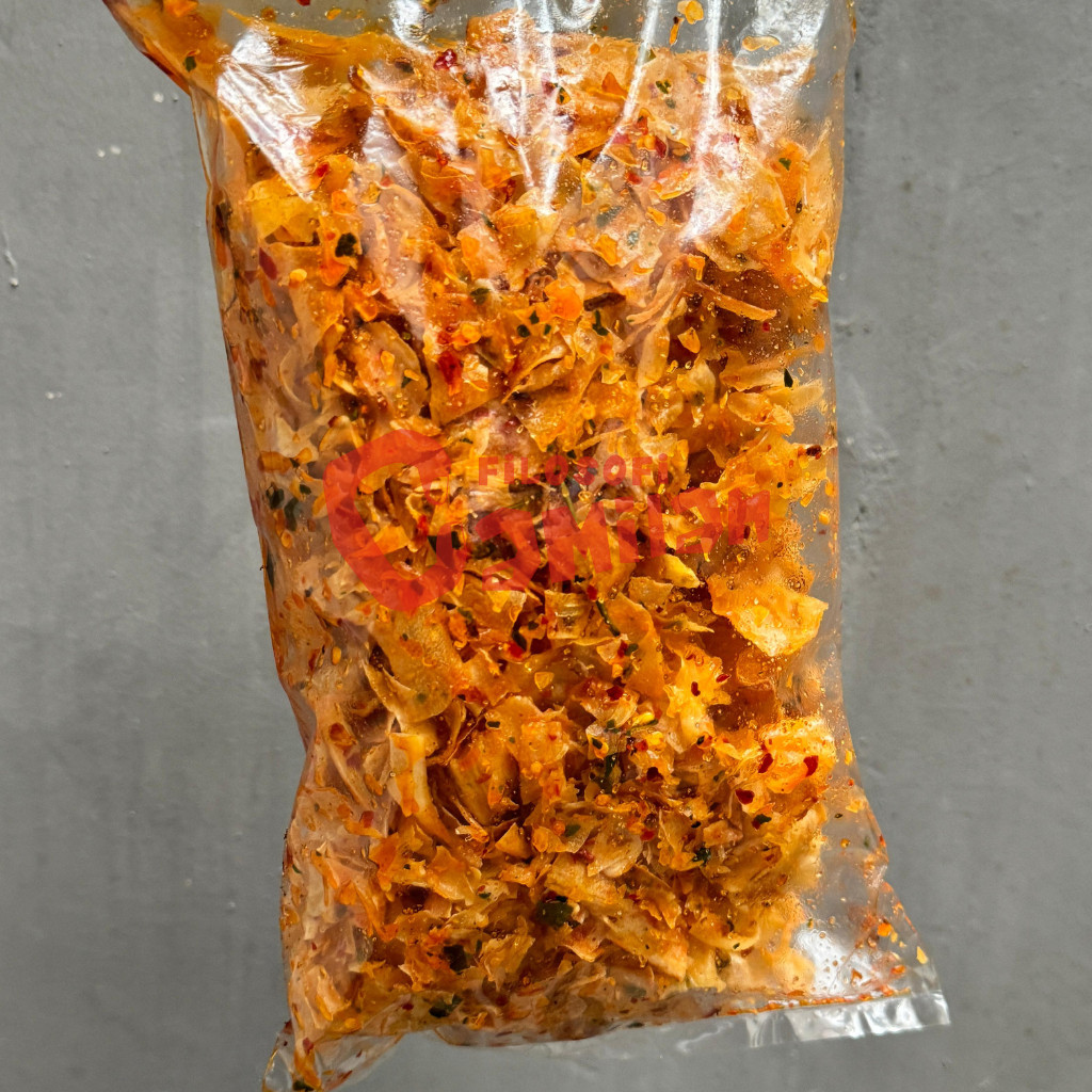 

Keripik Singkong Kriwil Cikruh Extra Chili Oil Daun Jeruk Kemasan - 500g WE!!