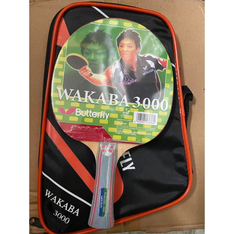 BAD BAT PINGPONG BED BET TENIS MEJA BUTTERFLY WAKABA 3000 IMPORT