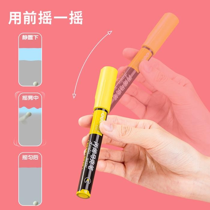 

Big Boss - Deli Acrylic Marker/Spidol Akrilik Papan Tulis 12 Warna Anti Air S583