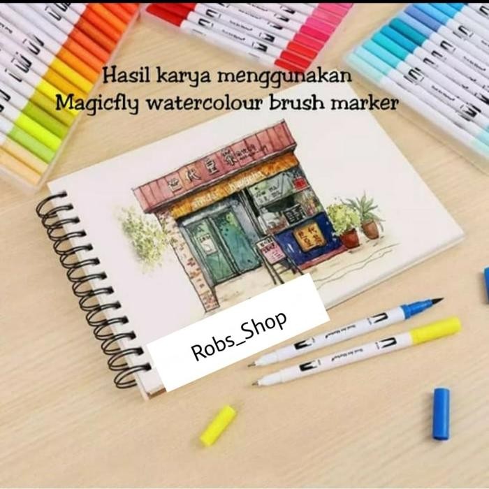 

Big Boss - 60 Color Brush Marker Fineliner Marker Set Watercolour Marker Art