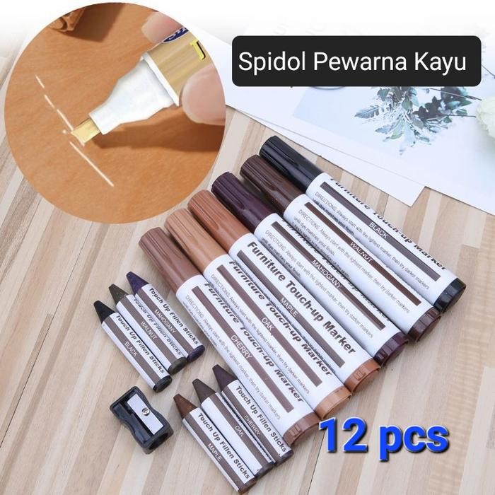 

Big Boss - Spidol Kayu Penghilang Goresan Pewarna Kayu Permanent Isi 12 Pcs
