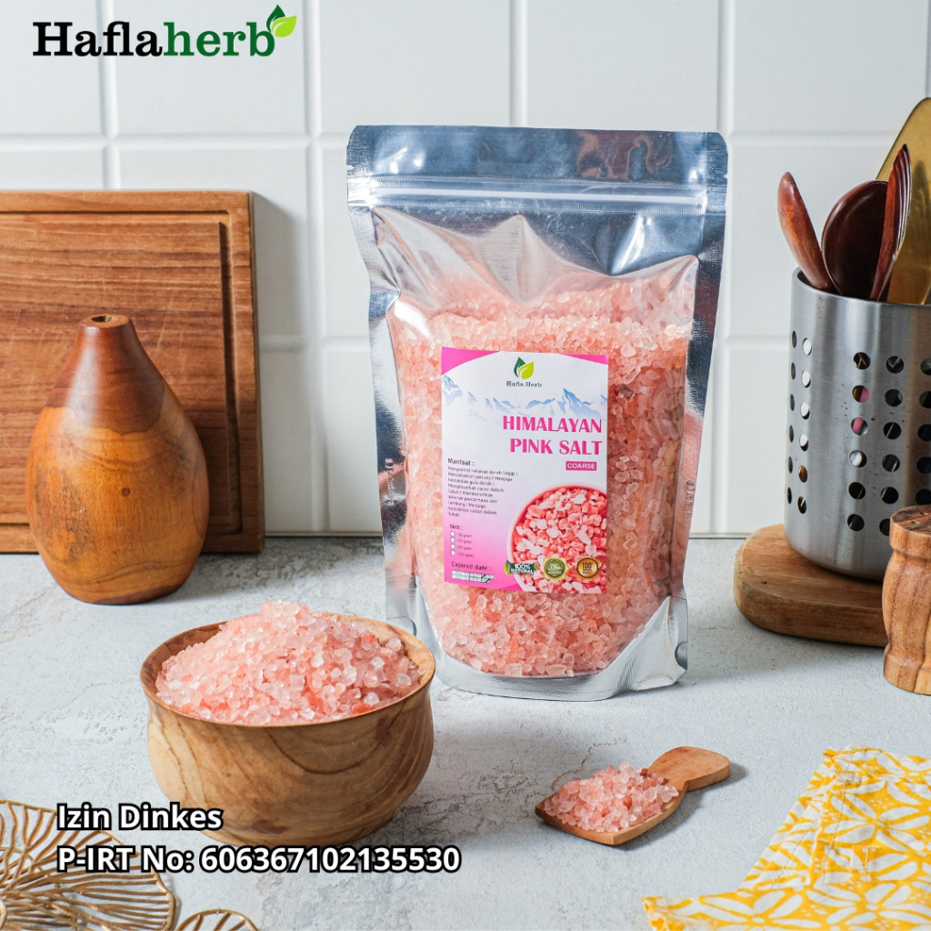 

Garam Himalaya Kasar Coarse Original 500 g Asli Organik Garem Himalayan Salt Kristal Himsalt Organic