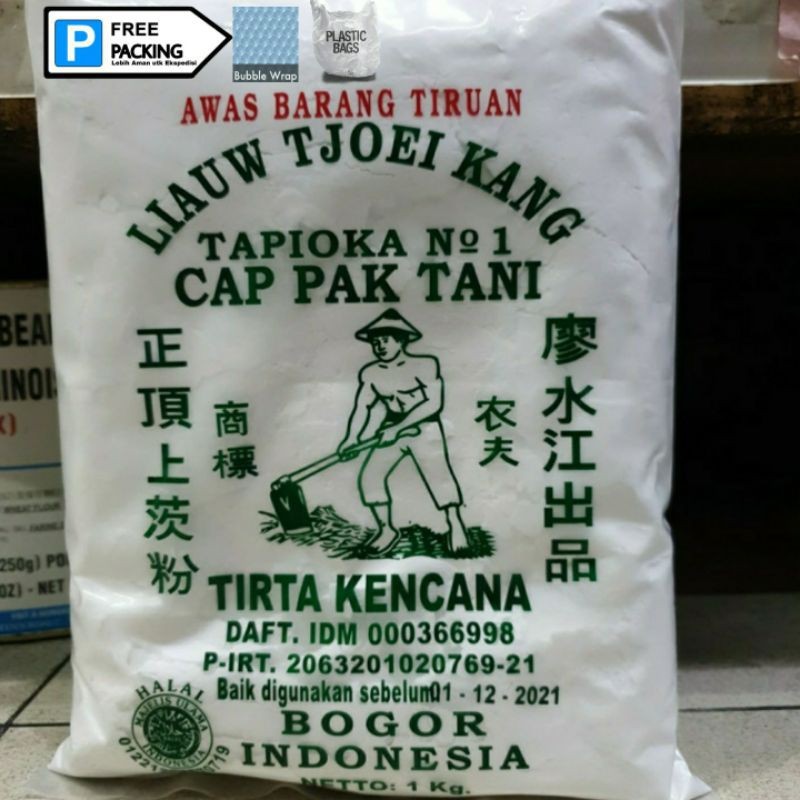 

Sagu Tani Liauw Tjoei Kang 1 kg Tapioka Pempek Tirta Kencana READY