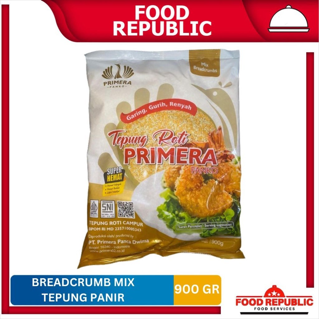 

BREADCRUMB MIX 900GR - TEPUNG PANIR PRIMERA PANCO - TEPUNG ROTI