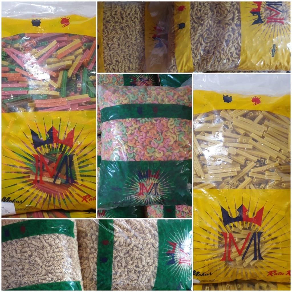 

[Bal] Aneka Makaroni Spiral Potato Kerang Goreng Rebus Mentah Merk Raja Mekar Ratu Renyah Mahkota