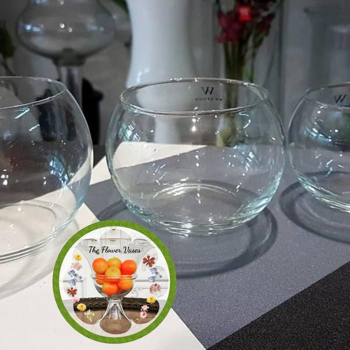 Vas Bunga Kaca merk WW Design / Luna B / Flower vase / Diamas