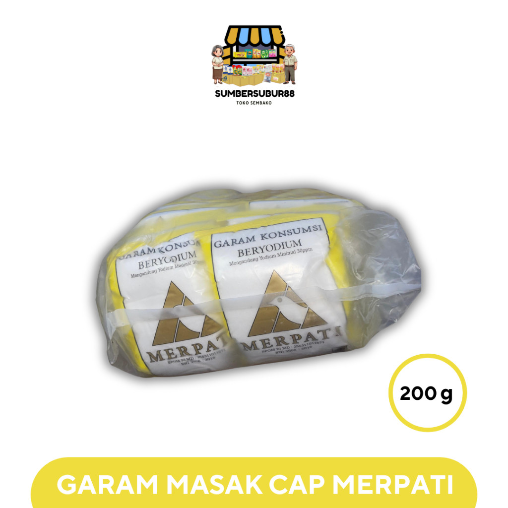 

MERPATI MAS Garam Masak (400g x 20 Bungkus 200g x 40 Bungkus)
