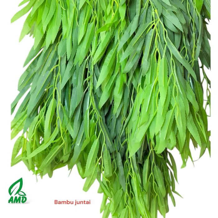 Daun bambu juntai artificial sintetis