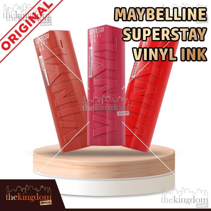 Maybelline Superstay Vinyl Ink Lip Cream Lips Glossy Lip Tint Lipstick Lipstik Lipcream Liptint
