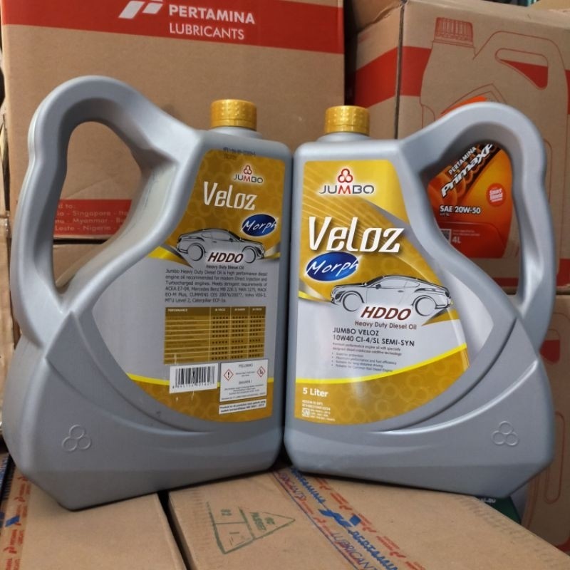 Maylikania Oli Jumbo Veloz Diesel Hddo 10W-40 Ci-4 Heavy Duty Semi Syn 5L Original