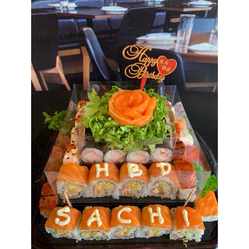 

Olivoliv Snack Sushi Cake Salmon Flower