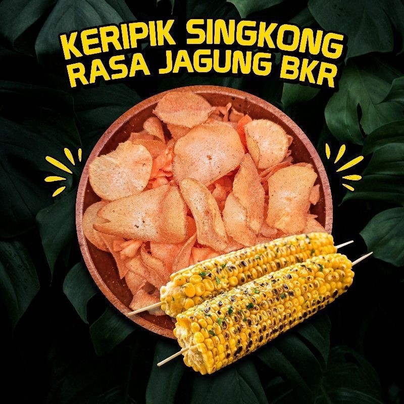 

Olivoliv Snack Keripik Singkong Jagung Bakar 1/2Kg(500Gr)