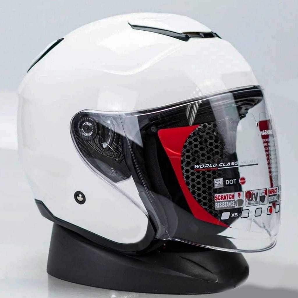 Fresh Lingling Helm Kyoto Hitam Half Face Model Kyt Kyoto Paket Ganteng Helm Premium Untuk Pria Dan