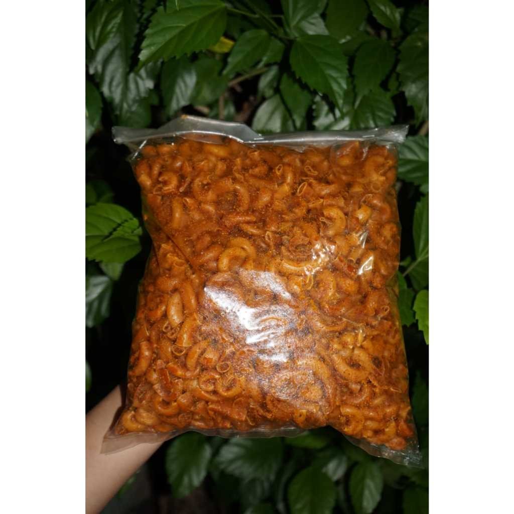 

Olivoliv Snack Termurah Makaroni Cikruh/Kriuk/Bantet 1Kg Pedas Original Daun Jeruk
