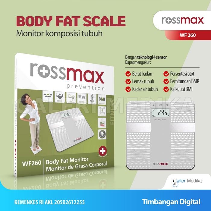 Timbangan Digital Ukur Kadar Lemak FamilyDr FEP-103 Body Fat Monitor Mini Charger Cod Akurat Body Fa