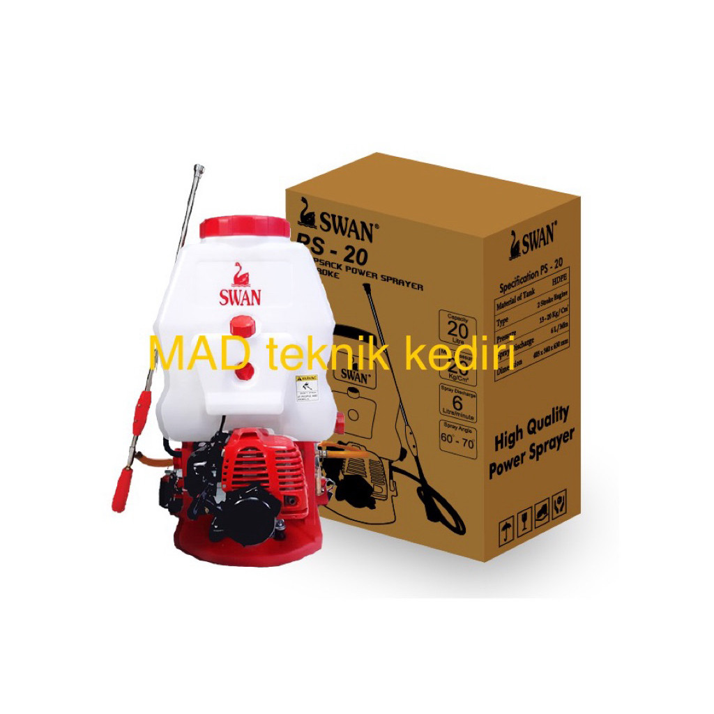 Flowersbloom Mesin Semprot Hama Sprayer Mesin 2Tak Swan Ps-20 20 Liter