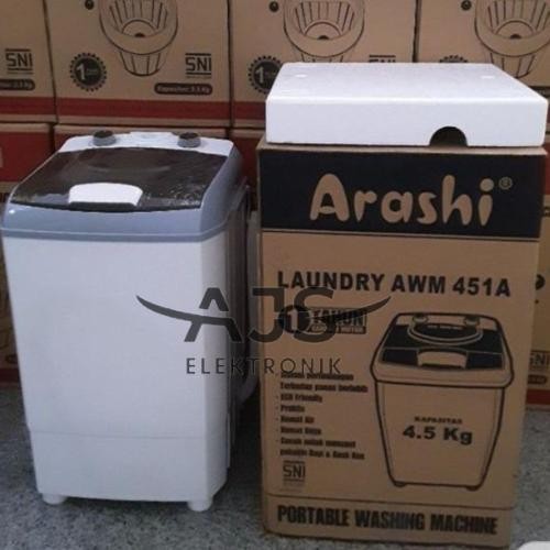 Mesin Cuci Portable /Mesin Cuci Mini Arashi 4.5Kg Awm 451A