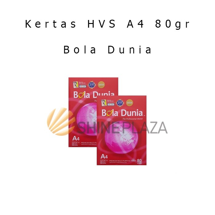 

Kertas HVS A4 80gr Bola Dunia - Kertas Fotocopy Putih A4 80gsm