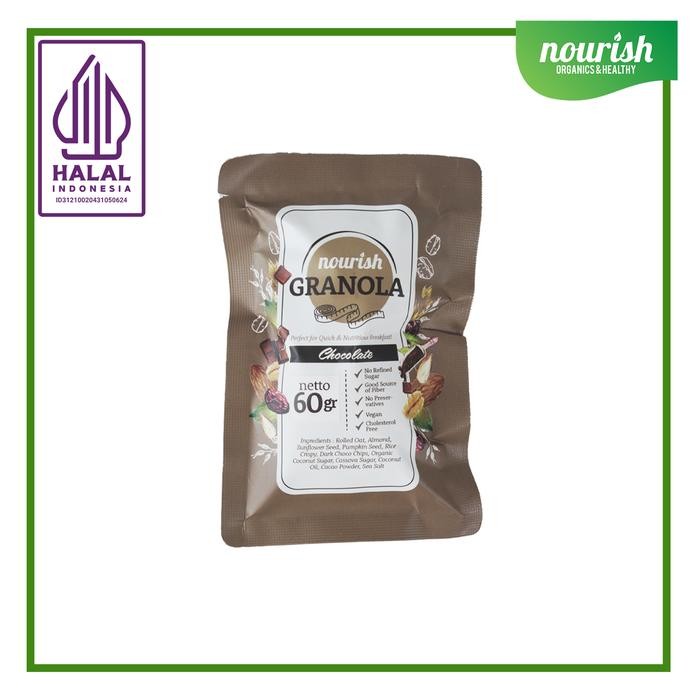 

JTTOP" NOURISH GRANOLA CHOCOLATE BEBAS KOLESTEROL TINGGI SERAT VEGAN