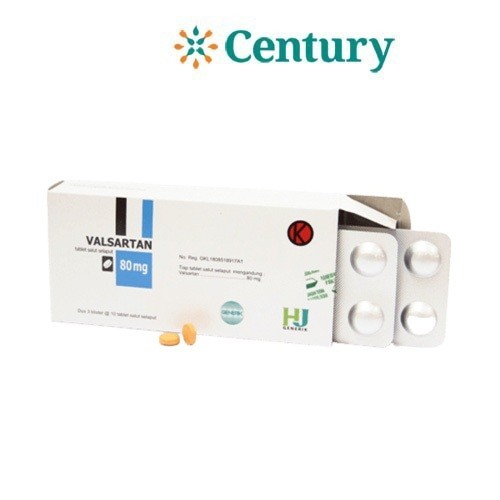 Valsartan 80 mg 10 Tablet Generik HJ / Hipertensi / Gagal jantung