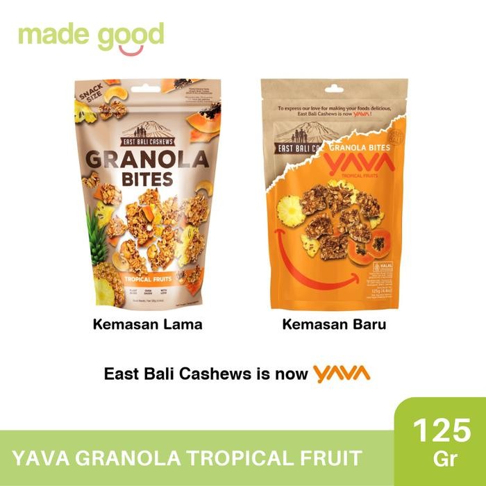 

JTTOP" YAVA EAST BALI GRANOLA BITES 125GR SNACK GRANOLA VEGAN FRIENDLY