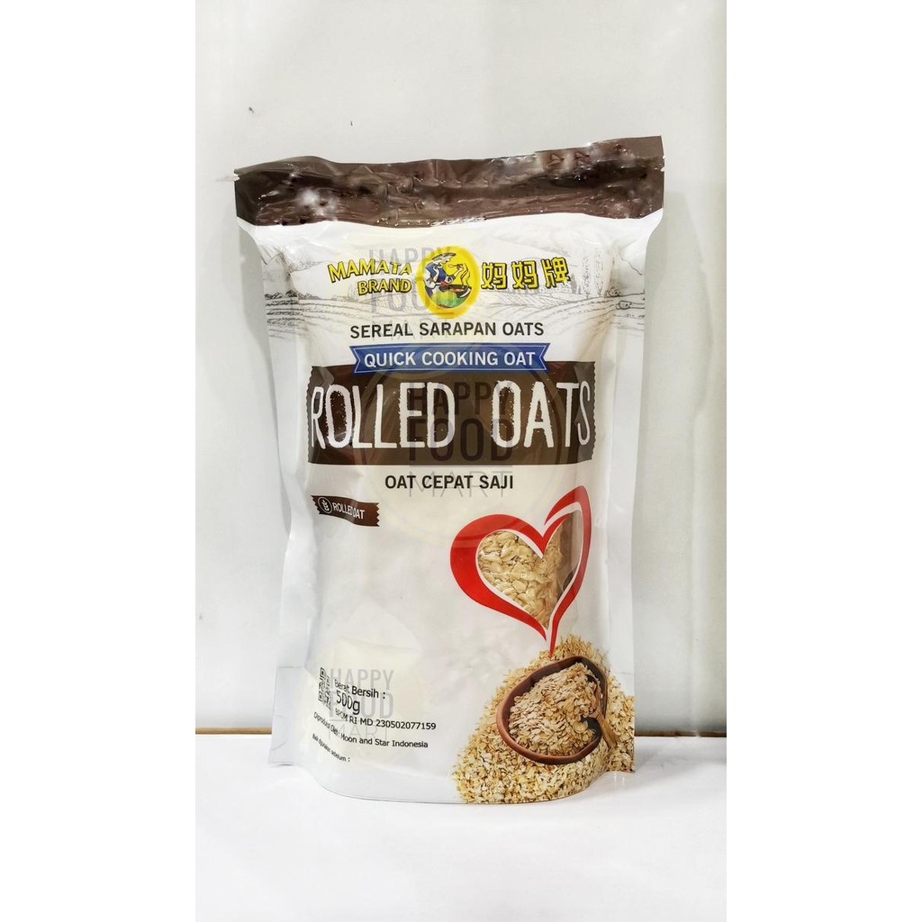 

JTTOP" MAMATA ROLLED OATS 500G/SEREAL OAT UTUH/OAT CEPAT SAJI/GANDUM KASAR