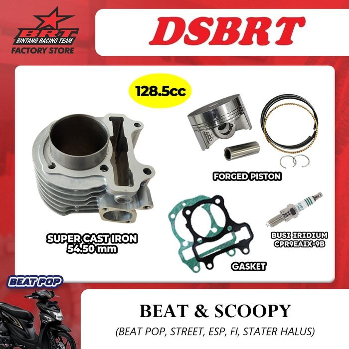 Blok Bore Up BRT Beat POP ESP STREET SCOOPY ESP 54.50 mm 130 CC