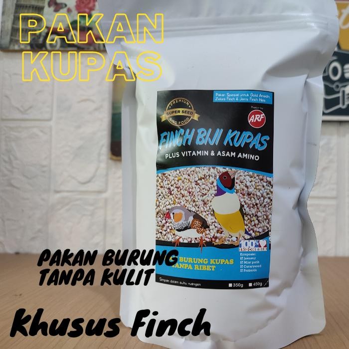 Murni Petshop - Pakan Burung Finch Bijian Kupas Tanpa Kulit Kemasan 800 Gram